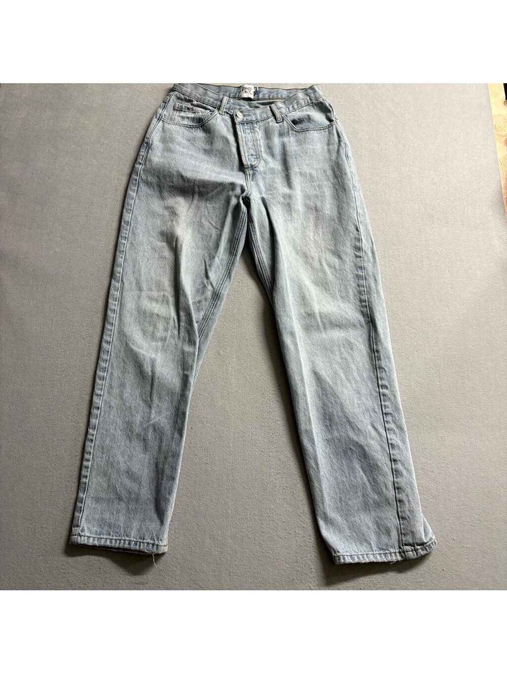 Princess Polly Jeans Womens US 4 Light Wash Blue Denim High Rise Straight Leg